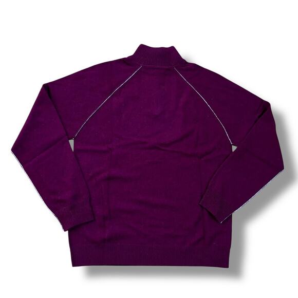 NWT Naadam Men’s Size XXL Burgundy Wool Cashmere 1/4 Zip Sweatshirt Sweater $279 - Picture 5 of 5